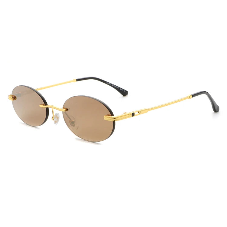 Aochi Best Designer Rimless Sunglasses Low Price Sun Glasses for Men and Women