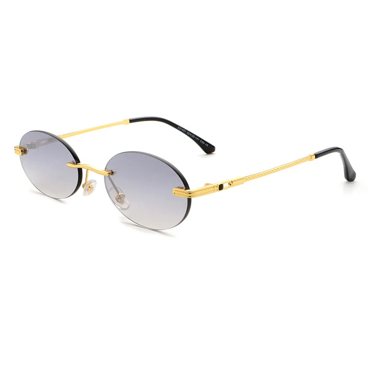 Aochi Best Designer Rimless Sunglasses Low Price Sun Glasses for Men and Women