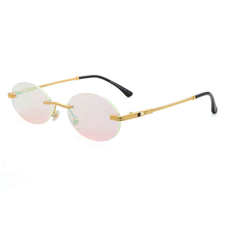 Aochi Best Designer Rimless Sunglasses Low Price Sun Glasses for Men and Women