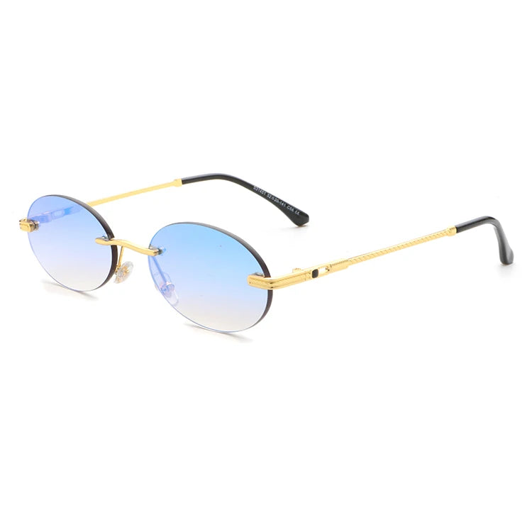 Aochi Best Designer Rimless Sunglasses Low Price Sun Glasses for Men and Women