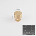 KEDLO Solid brass brushed brass long handle kitchen cabinet antique brass Pull drawer T-handle