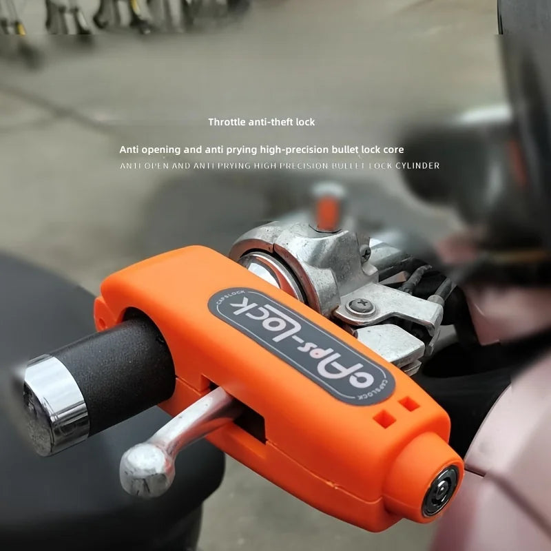 Motorcycle Lock, Universal Motorcycle Handlebar Lock with 2 Keys and Washers, Front Brake and Clutch Lock for Anti-Theft and Anti-Pry, Grip Lock for Bicycles, Mountain Bikes, Dirt Bikes, Etc