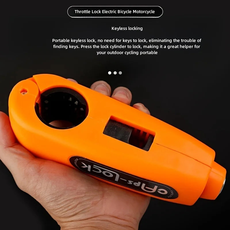 Motorcycle Lock, Universal Motorcycle Handlebar Lock with 2 Keys and Washers, Front Brake and Clutch Lock for Anti-Theft and Anti-Pry, Grip Lock for Bicycles, Mountain Bikes, Dirt Bikes, Etc