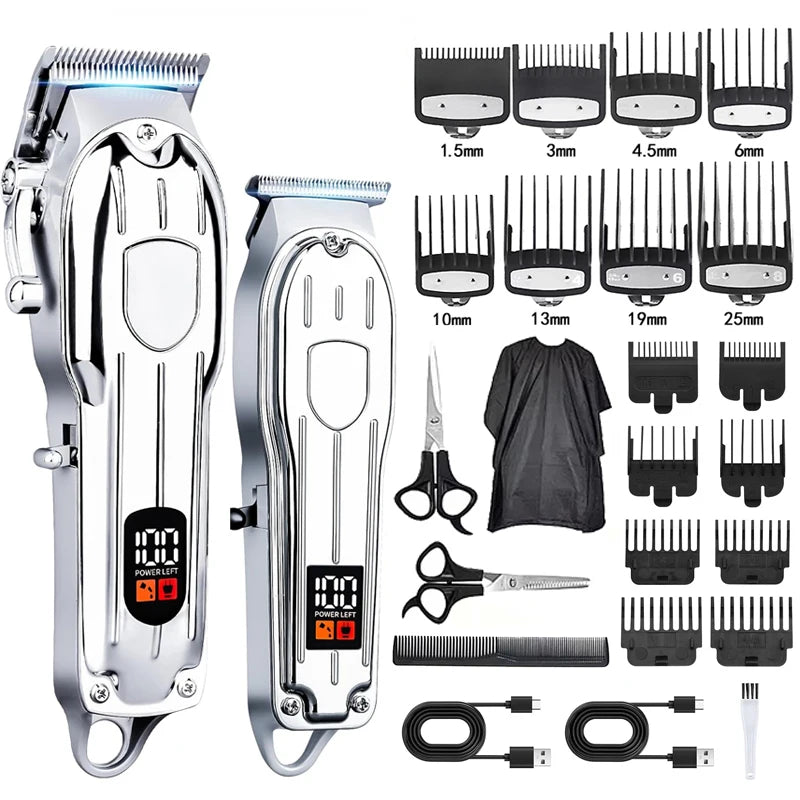 Hair Clipper for Men Beard Trimmer Professional Electric Hair Clipper Set Cordless Hair Trimmer for Family,Gifts for Men