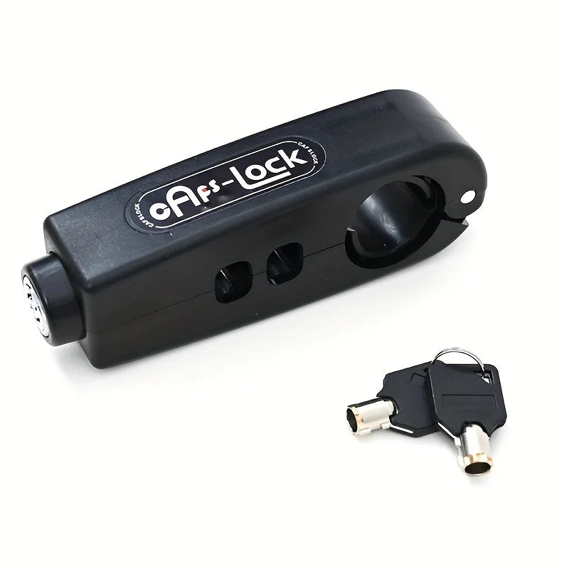 Motorcycle Lock, Universal Motorcycle Handlebar Lock with 2 Keys and Washers, Front Brake and Clutch Lock for Anti-Theft and Anti-Pry, Grip Lock for Bicycles, Mountain Bikes, Dirt Bikes, Etc