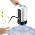 1Pc USB Rechargeable Electric Water Bottle Pump Automatic Drinking Water Dispenser with Power Switch Portable for Camping