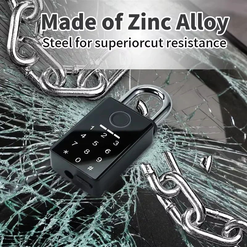 Waterproof Padlock Electronic Lock Keyless Unlock Heavy duty Padlock for home house Warehouse garage