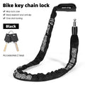 WEST BIKING Bicycle Chain Lock Anti-theft Safety Chain Lock With 2 Keys Durable Stronger E-bike Motorcycle MTB Road Bike Lock