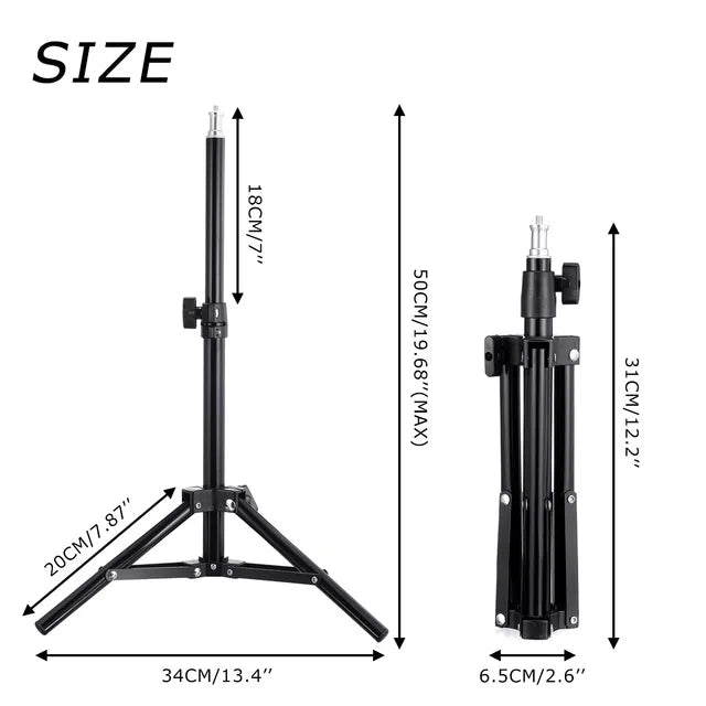 LED Selfie Ring Lighting Photographic Selfie Ring Lamp USB Remote Fill light With Tripods Stand Holder For Video Live Recording