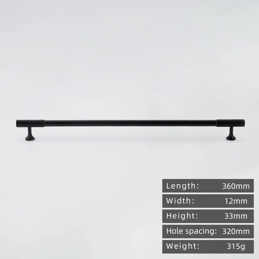 KEDLO Solid brass brushed brass long handle kitchen cabinet antique brass Pull drawer T-handle