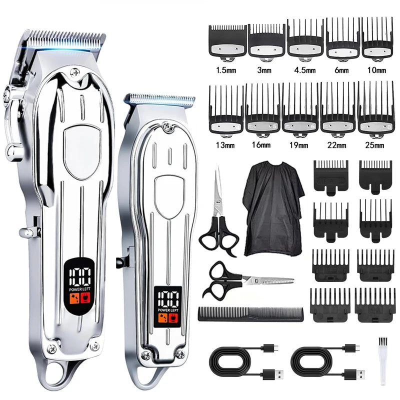 Hair Clipper for Men Beard Trimmer Professional Electric Hair Clipper Set Cordless Hair Trimmer for Family,Gifts for Men