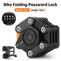 WEST BIKING Bike Foldable Password Lock Anti-theft E-Bike Chain MTB Padlock Motorcycle Safety Portable Locks Bicycle Accessories