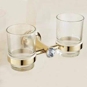 Stainless Steel Gold Plated Bathroom Hardware Set Towel Rack Toilet Paper Holder Towel Bar Hook Bathroom Accessories Set