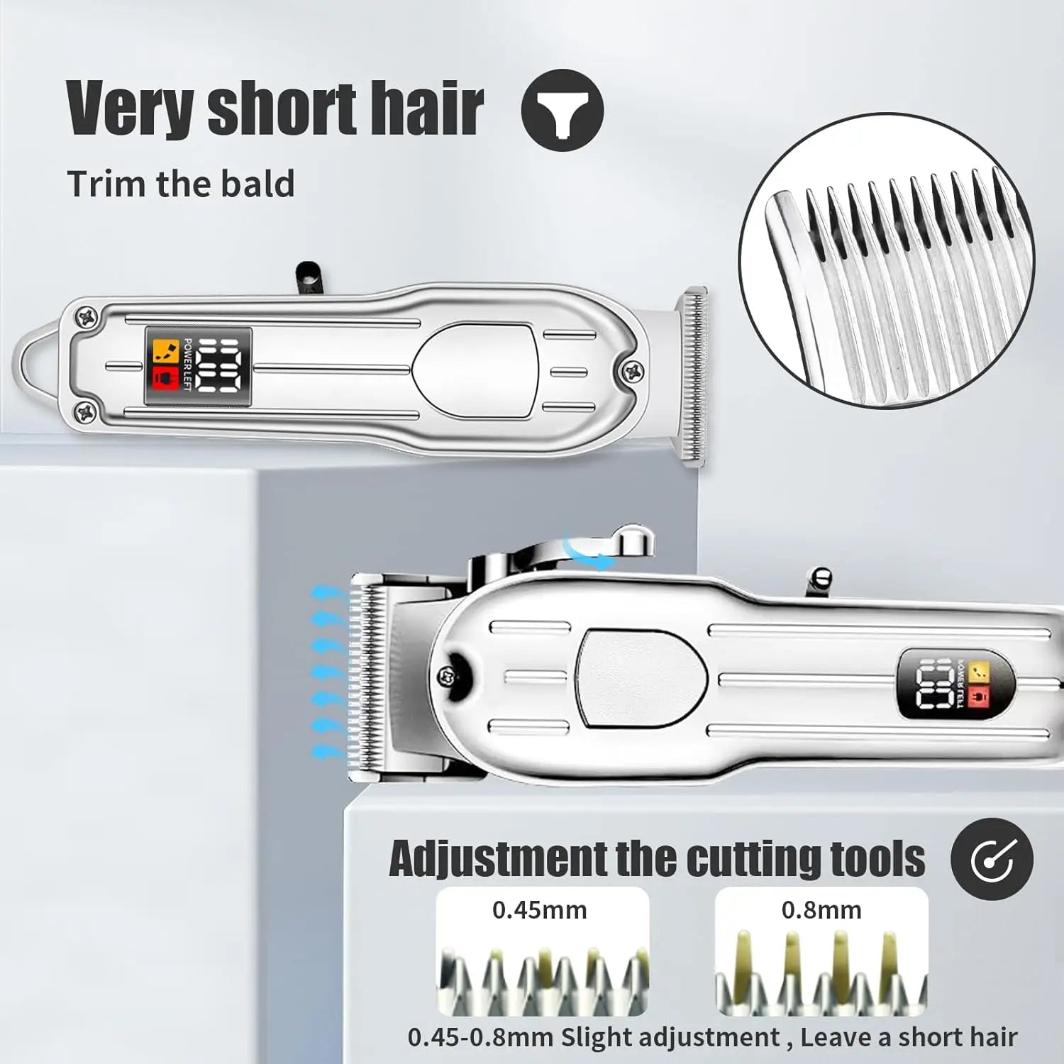 Hair Clipper for Men Beard Trimmer Professional Electric Hair Clipper Set Cordless Hair Trimmer for Family,Gifts for Men