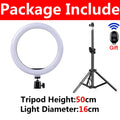LED Selfie Ring Lighting Photographic Selfie Ring Lamp USB Remote Fill light With Tripods Stand Holder For Video Live Recording