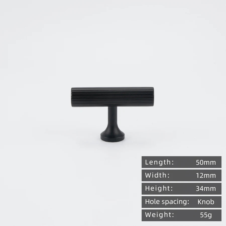 KEDLO Solid brass brushed brass long handle kitchen cabinet antique brass Pull drawer T-handle